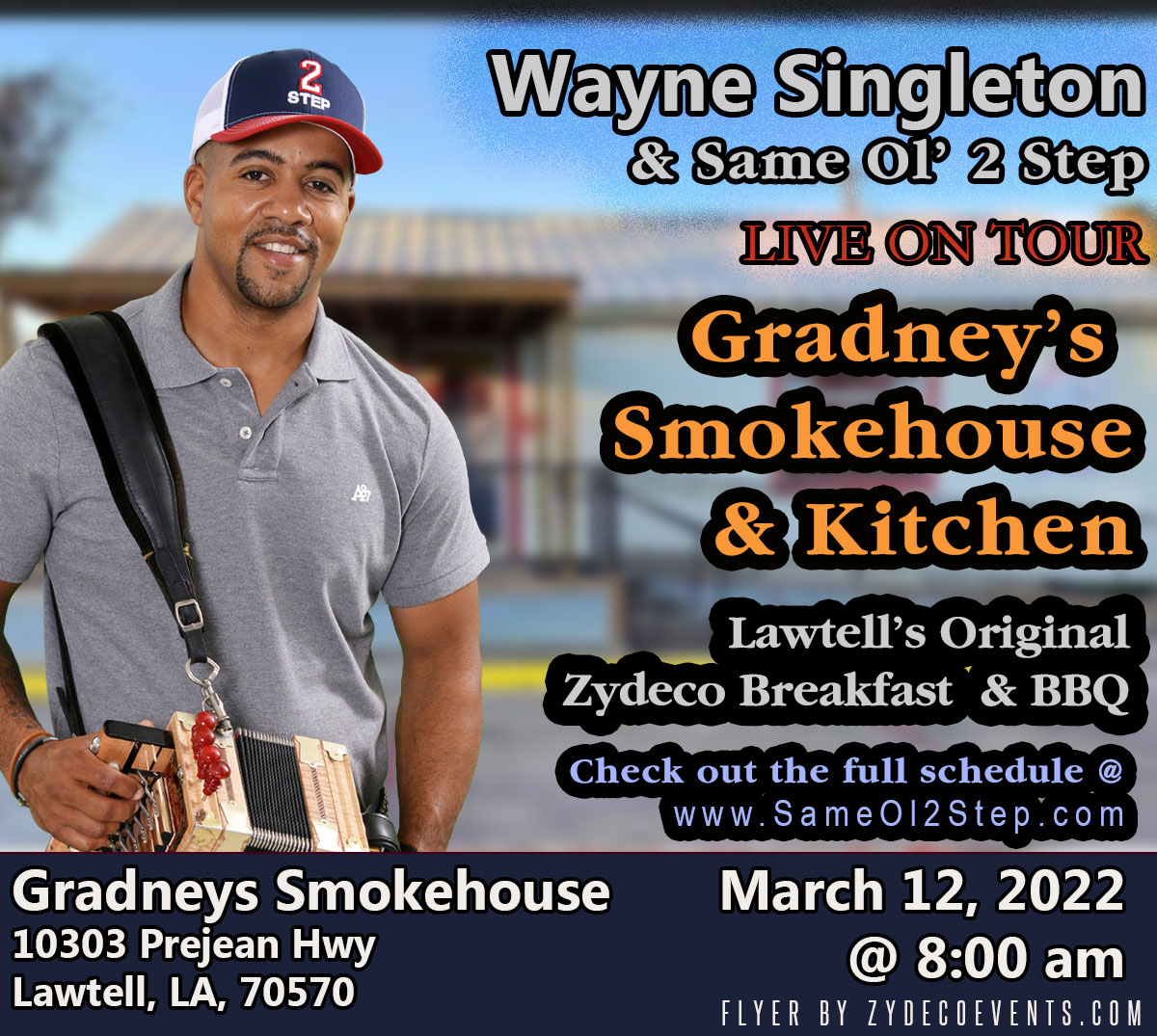 Zydeco Breakfast & BBQ @ Gradney's Smokehouse