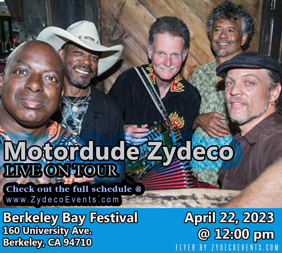 Motordude Zydeco - LIVE @ 2023 Berkeley Bay Festival