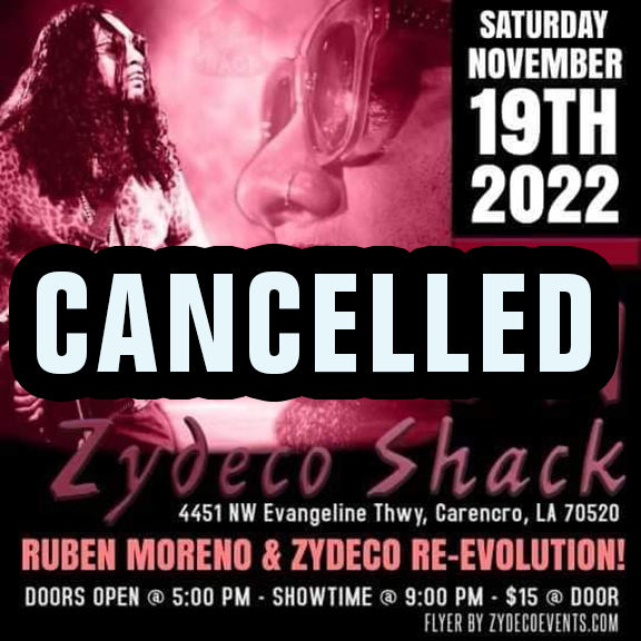 Ruben Moreno & the Re-Evolution - LIVE @ Da Zydeco Shack