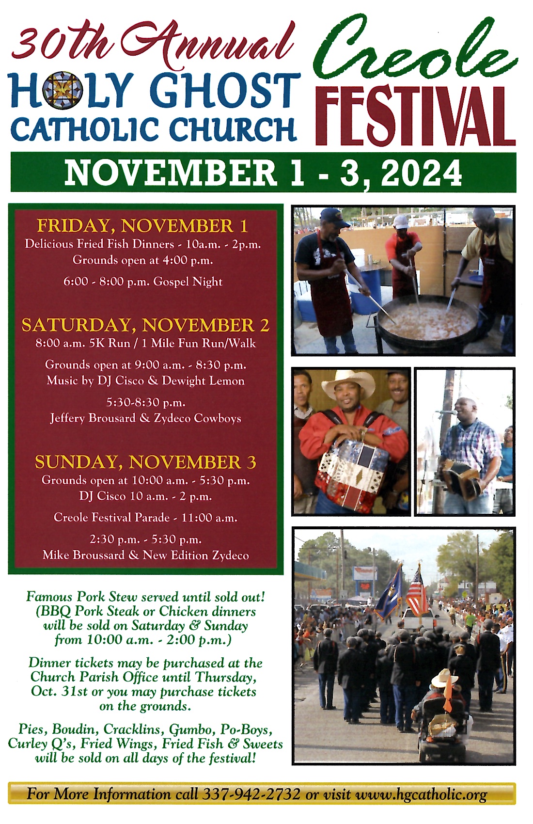 30th Annual Holy Ghost Creole Festival