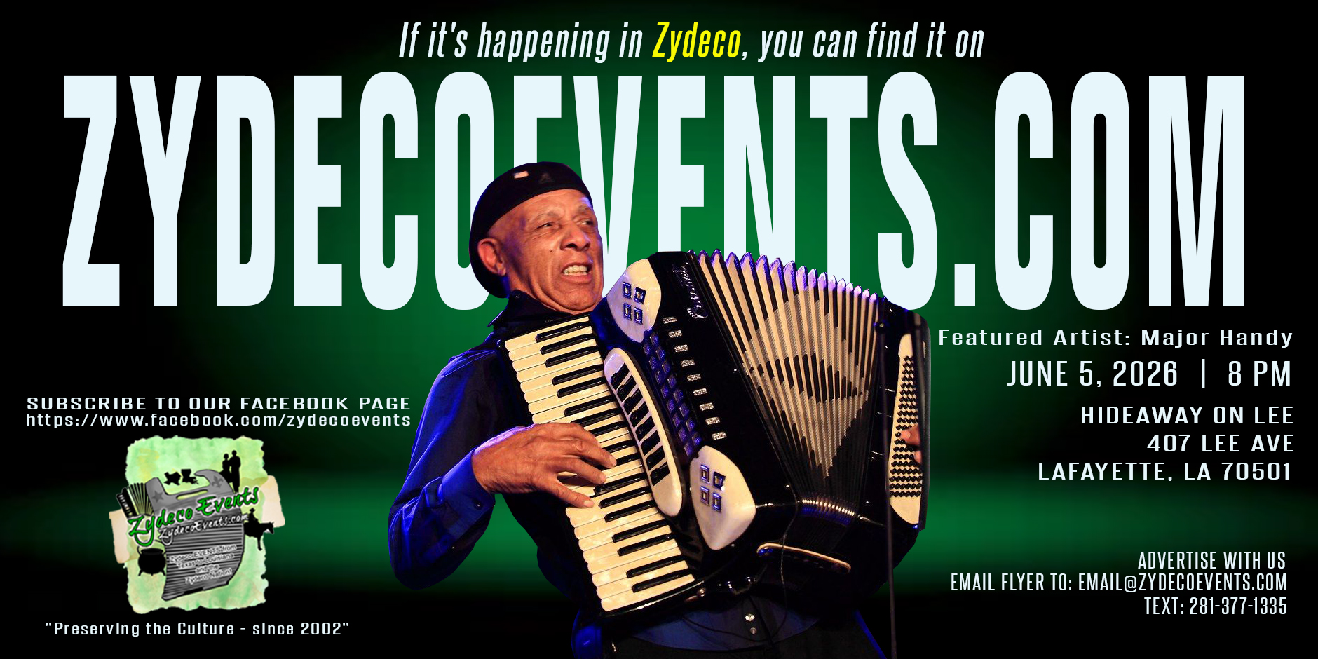 Zydeco Artist Spotlight: Major Handy