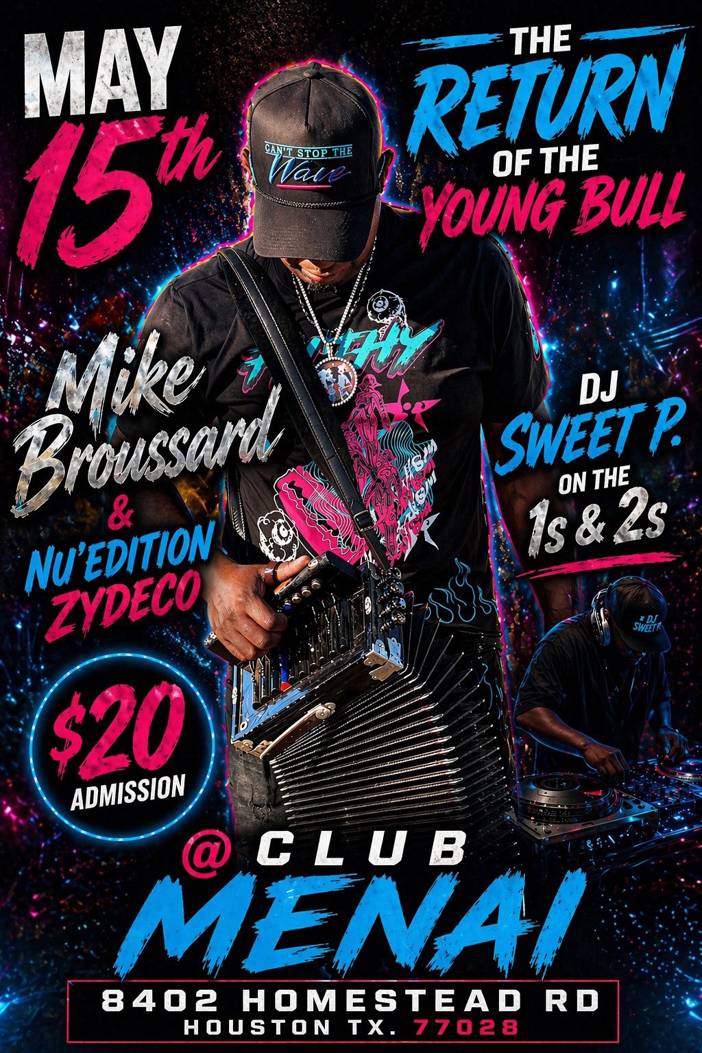 Mike Broussard & Nu Edition Zydeko - LIVE @ Club Menai