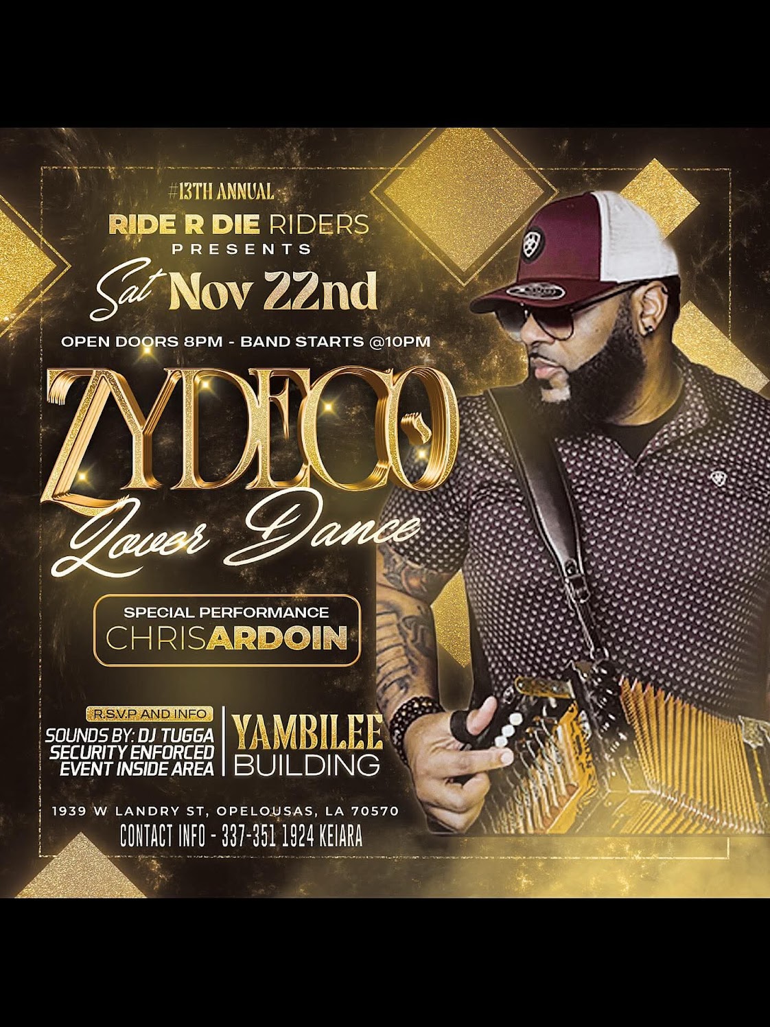 13th Annual Ride R Die Riders Zydeco Lovers Dance