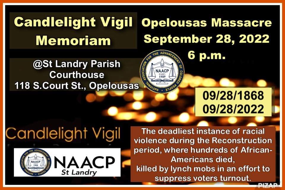 Opelousas Massacre - Candlelight Vigil Memoriam