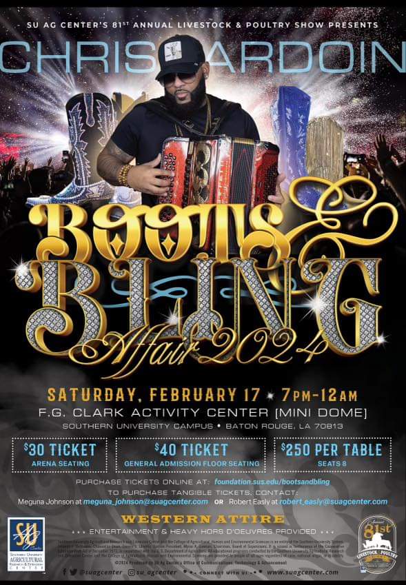 SU Ag Center 81st Annual Livestock & Poultry Show Presents: Boots & Bling Affair 2024