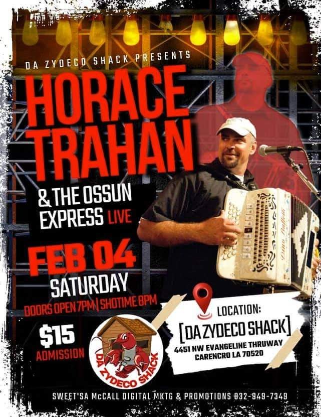 Horace Trahan & the Ossun Express - LIVE @ Da Zydeco Shack