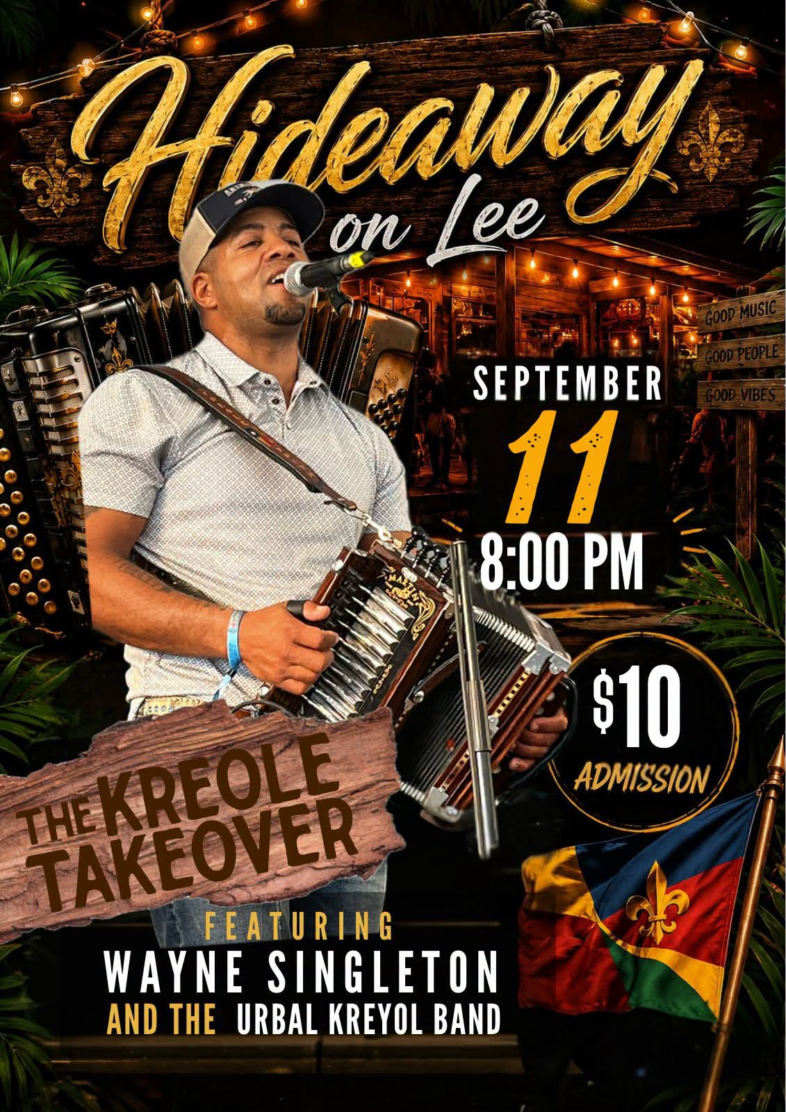 Wayne Singleton & the Urban Kreyol Band - LIVE @ Hideaway On Lee