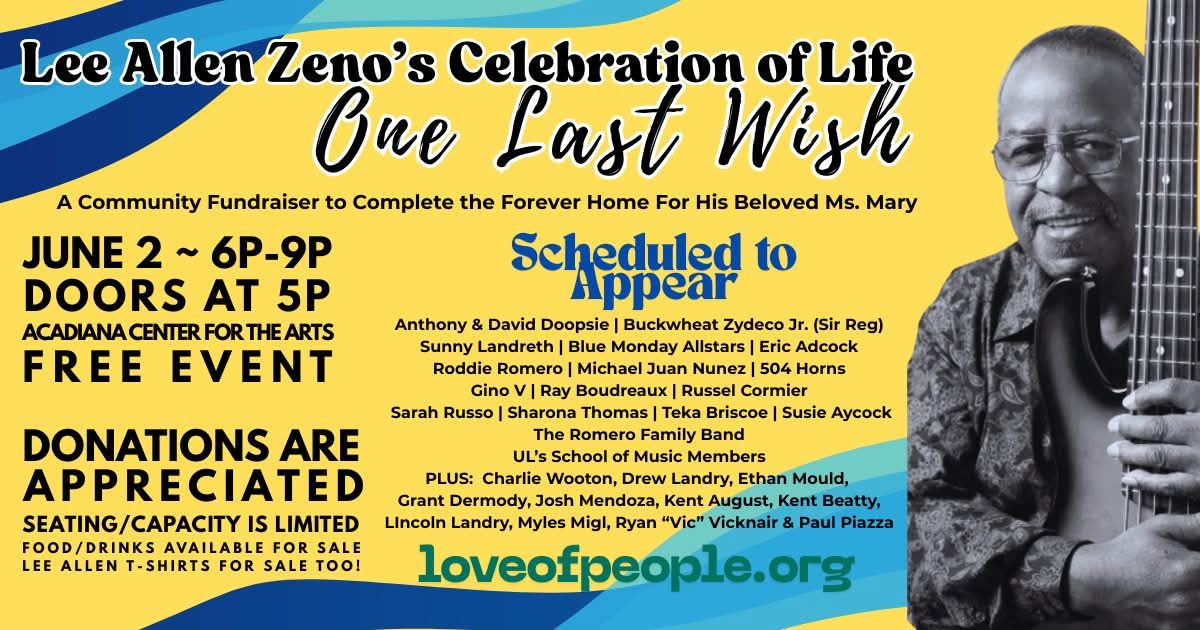 Lee Allen Zeno's Celebration of Life