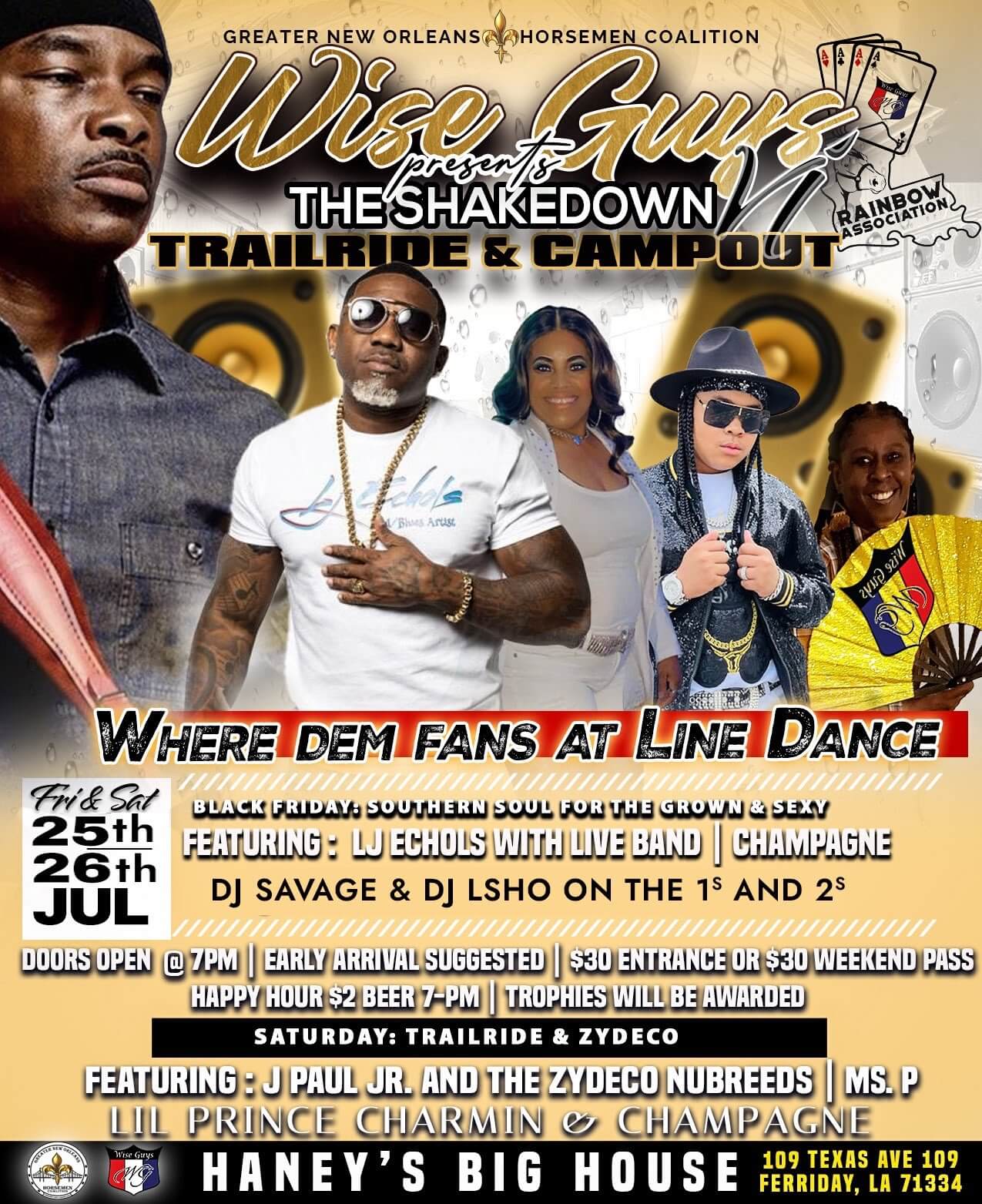 Wise Guys Presents The SHAKEDOWN Trailride & Campout