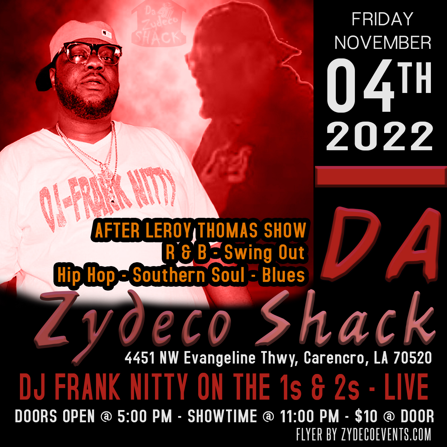 DJ Frank Nitty - LIVE @ Da Zydeco Shack