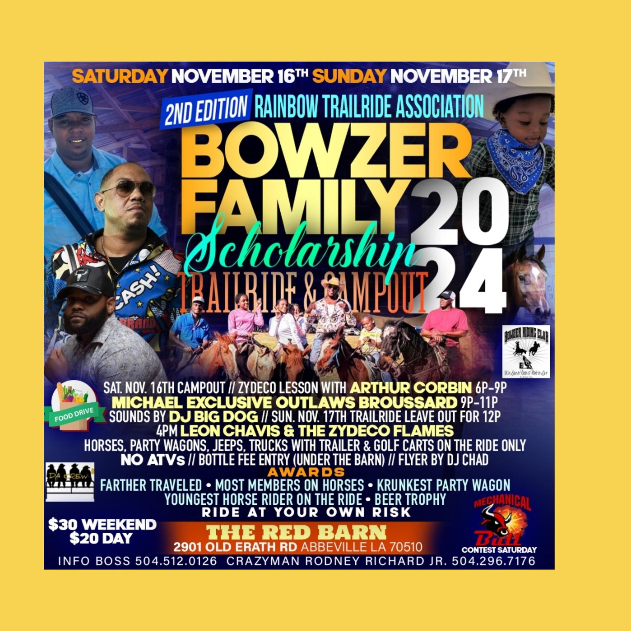 2024 Bowzer Family Scholarship Trailride & Campout