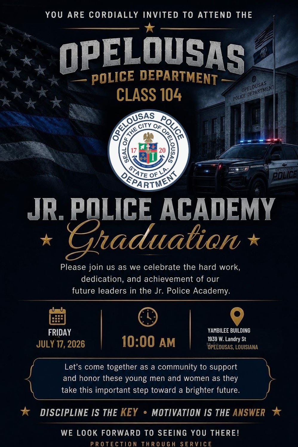 2026 Opelousas Jr Police Academy Graduation