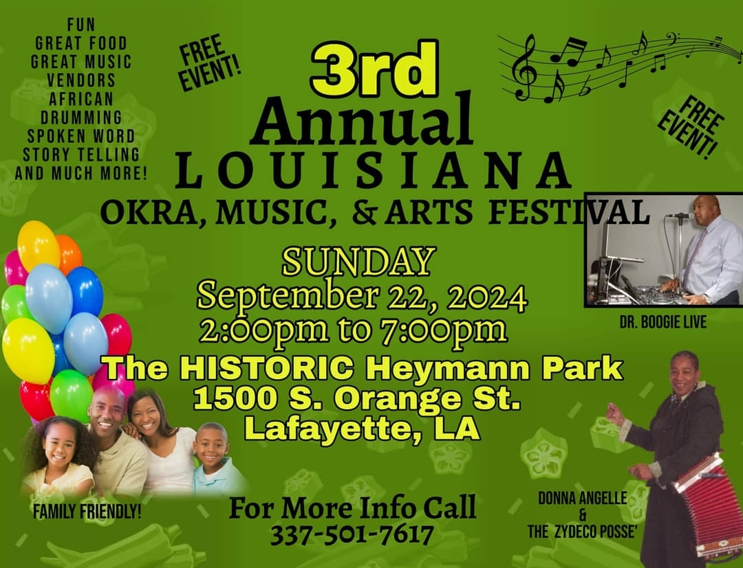 3rd Annual Louisiana Okra, Music & Arts Festival