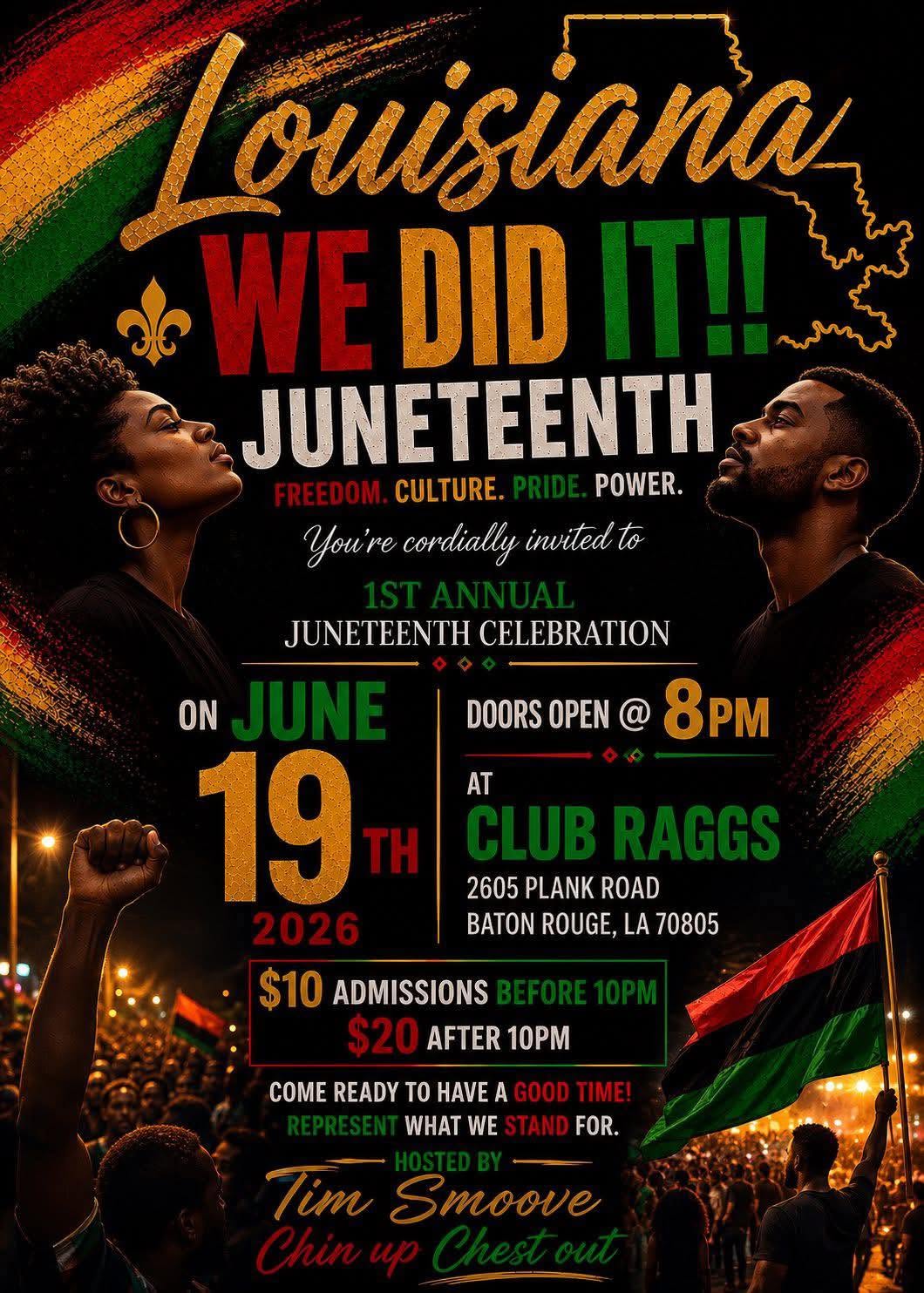 Club Raggs Presents: 1st Annual Juneteenth Celebration