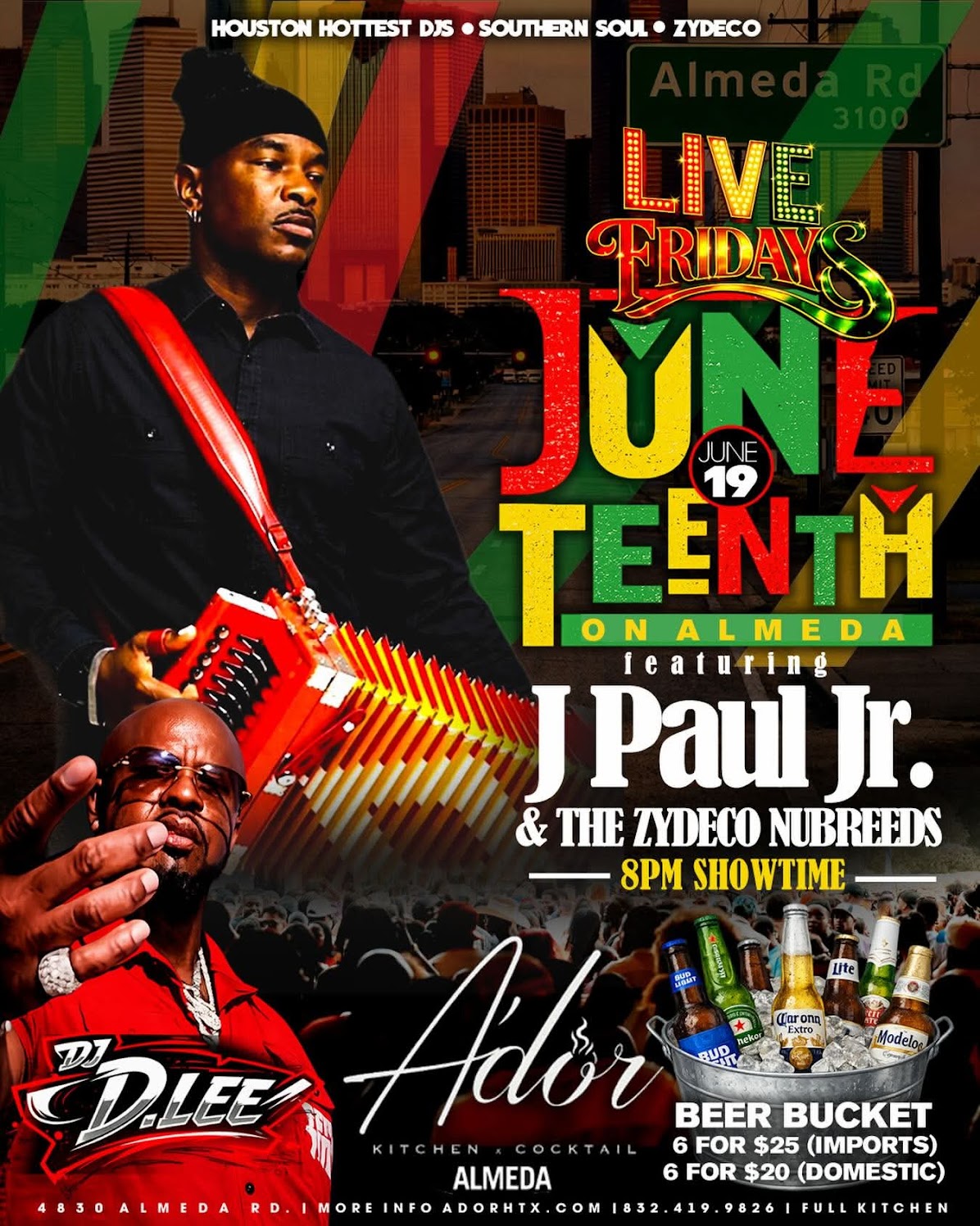 J Paul Jr & the Zydeco Nubreeds - LIVE @ 2026 Juneteenth on Almeda