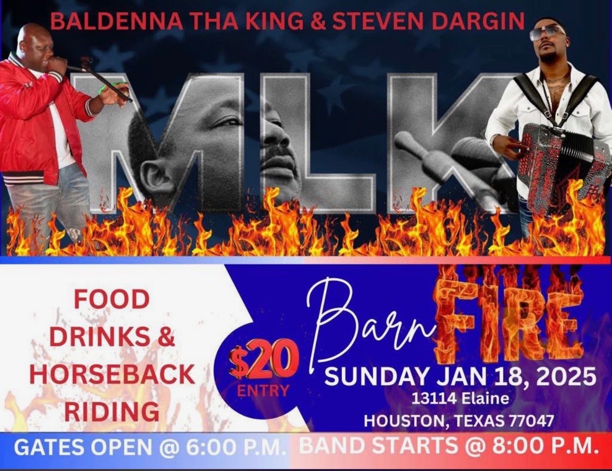 MLK Celebration Barn Fire & Ride