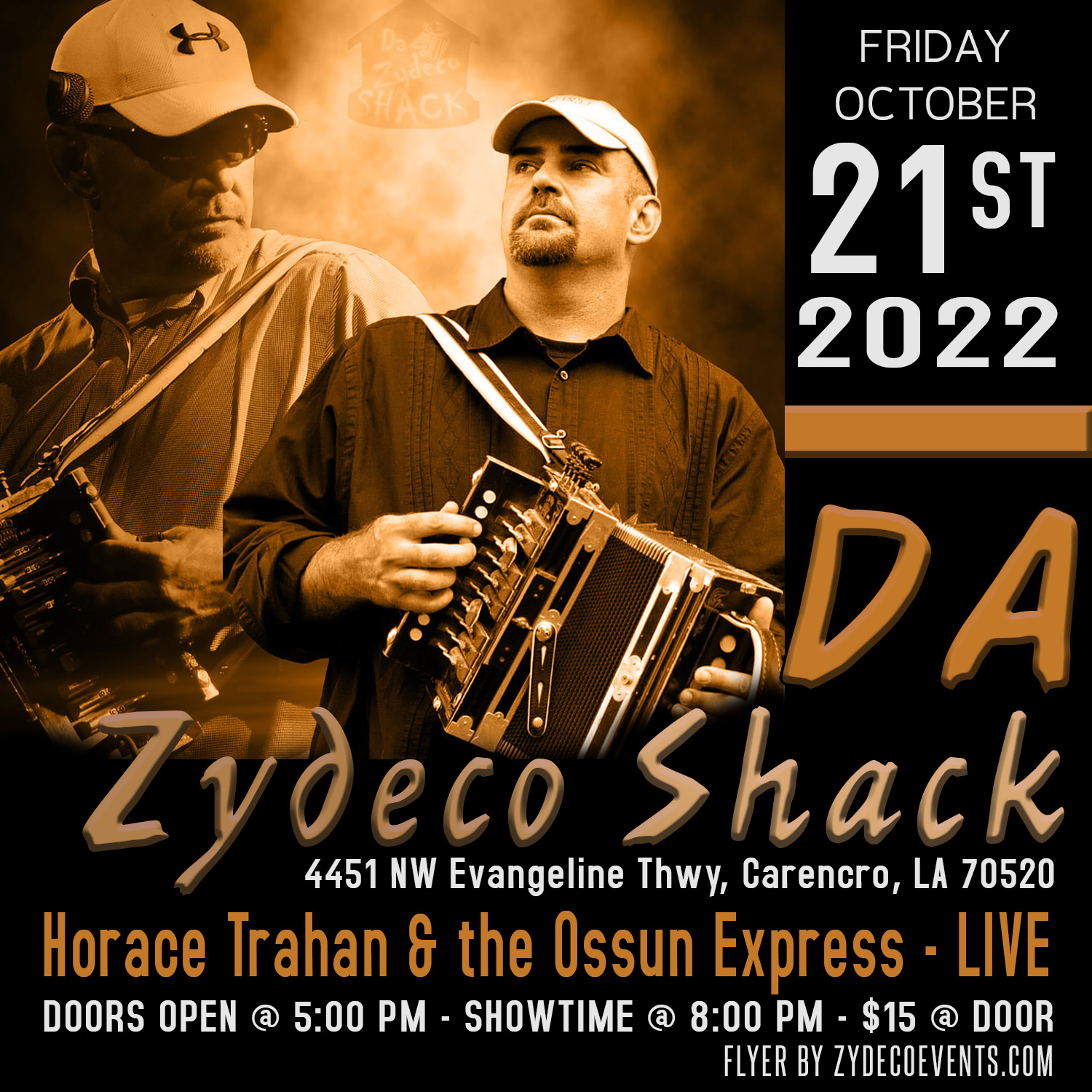 Horace Trahan & the Ossun Express - LIVE @ Da Zydeco Shack