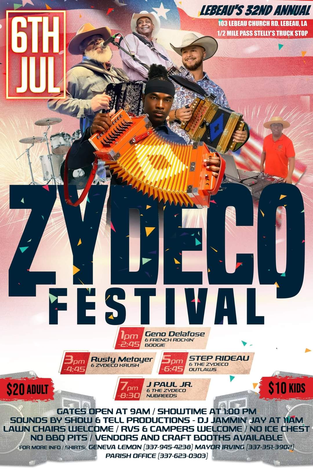 32nd Annual Lebeau Zydeco Festival