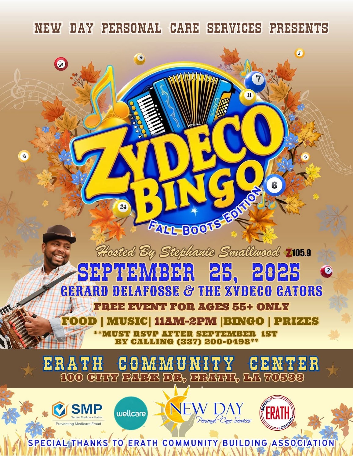 New Day Personal Healthcare Services Presents: Zydeco Bingo