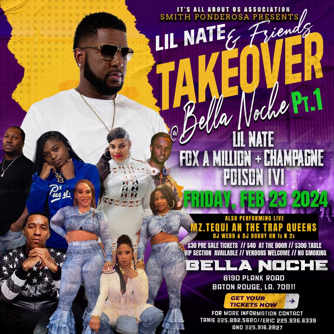 Smith Ponderosa Presents Lil Nate & Friends Takeover @ Bella Noche Pt 1