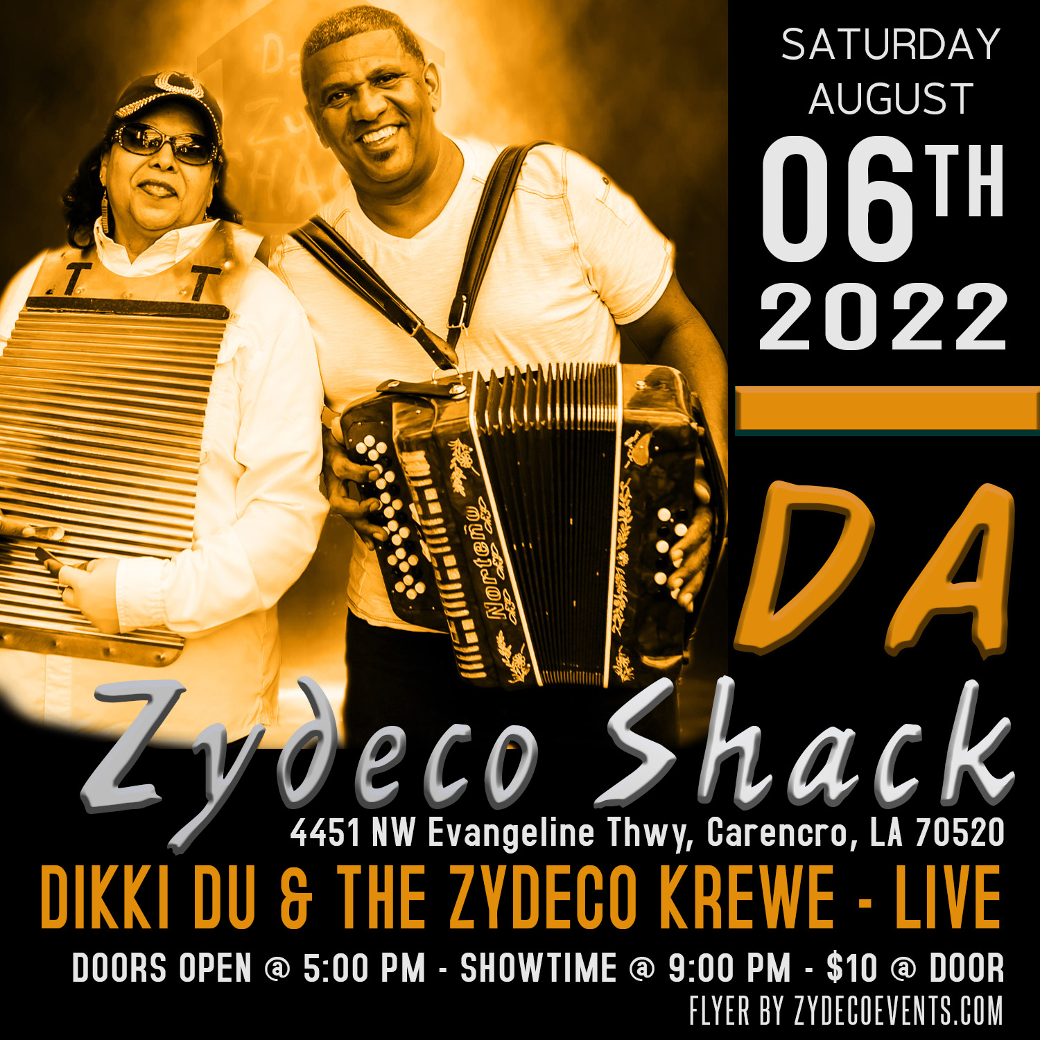 Dikki Du & the Zydeco Krewe - LIVE @ Da Zydeco Shack