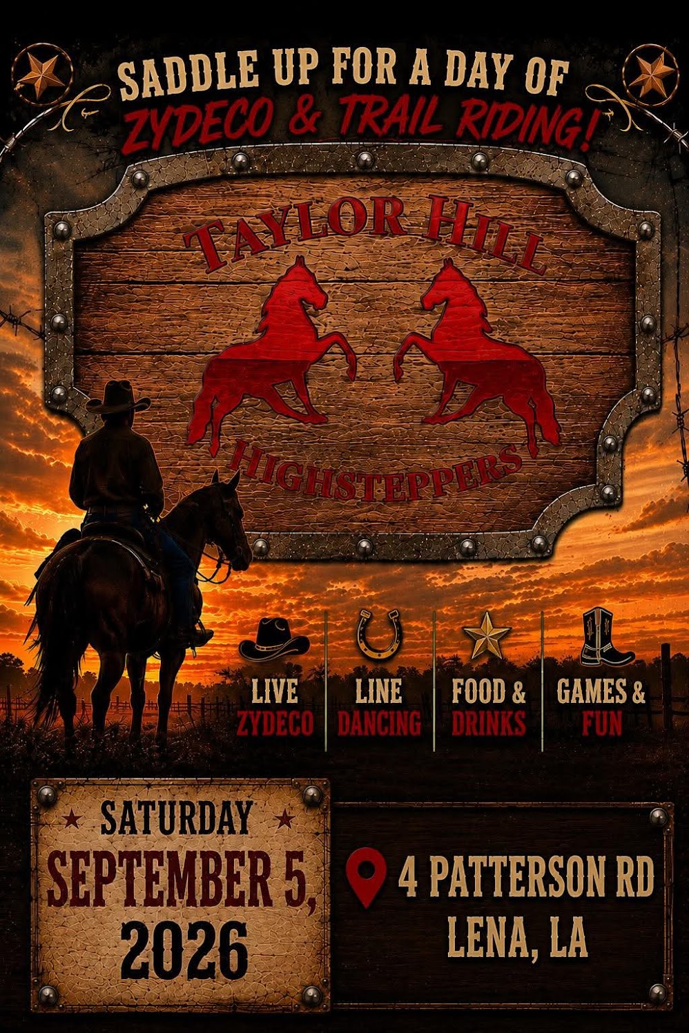 2026 Taylor Hill Highsteppers Annual Trailride