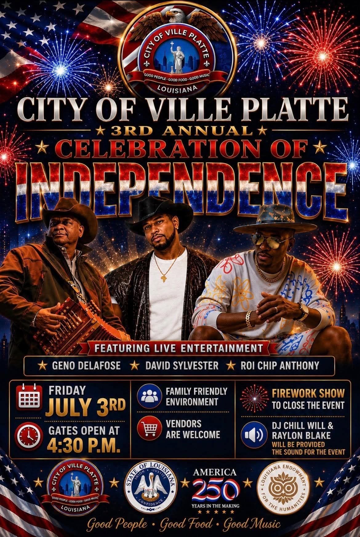 3rd Annual City of Ville Platte 4th of July Celebration