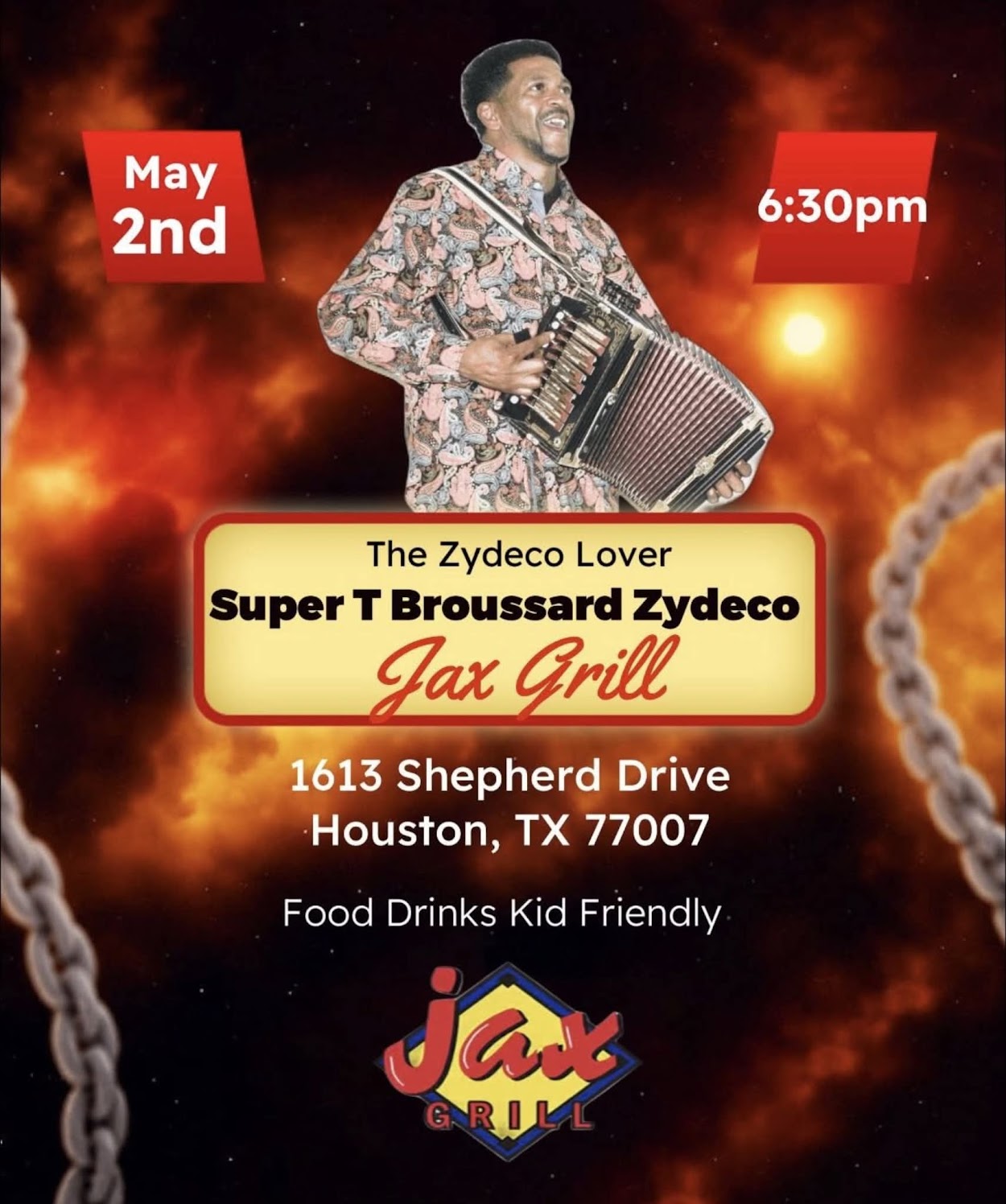 T Broussard & the Zydeco Steppers - LIVE @ Jax Bar