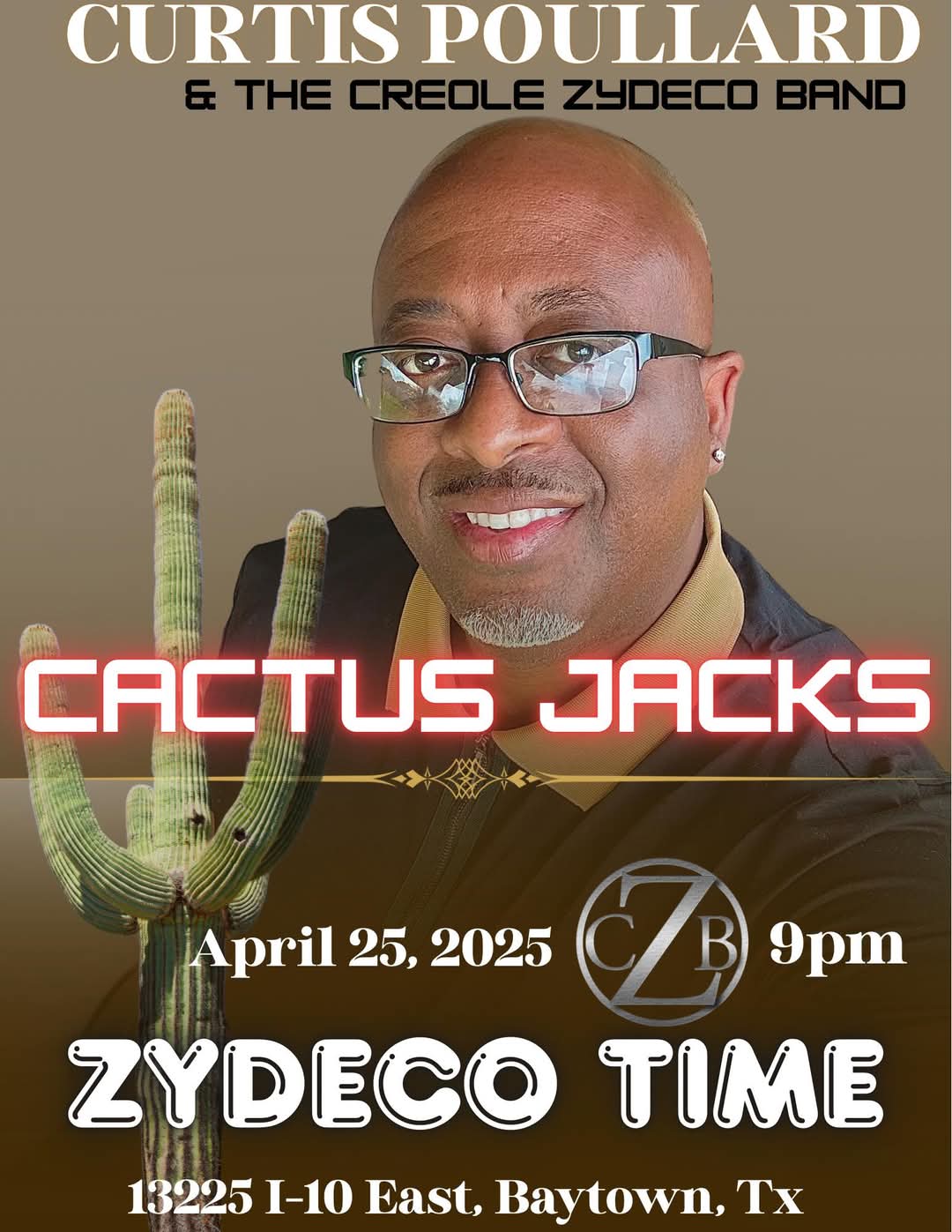 Curtis Poullard & the Creole Zydeco Band - LIVE @ Cactus Jack