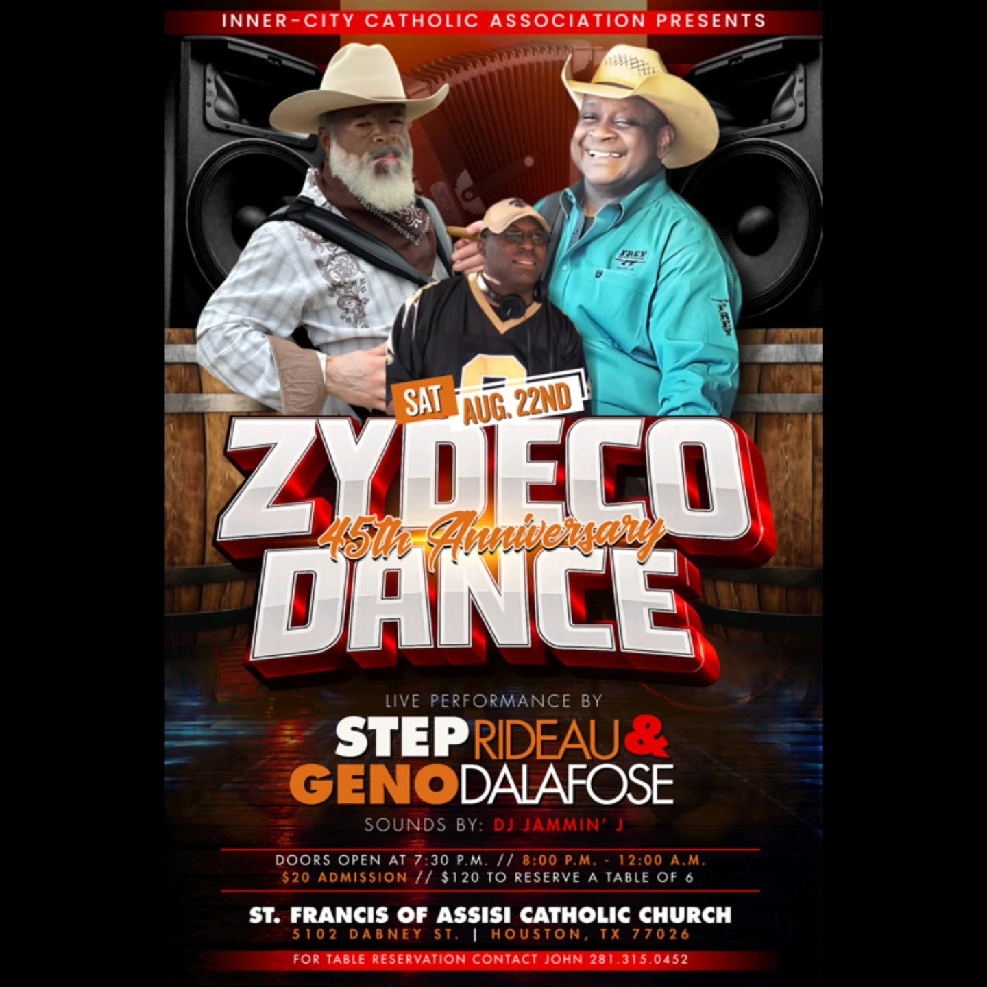 Inner City Catholic Association Presents: 45th Anniversary Zydeco Dance