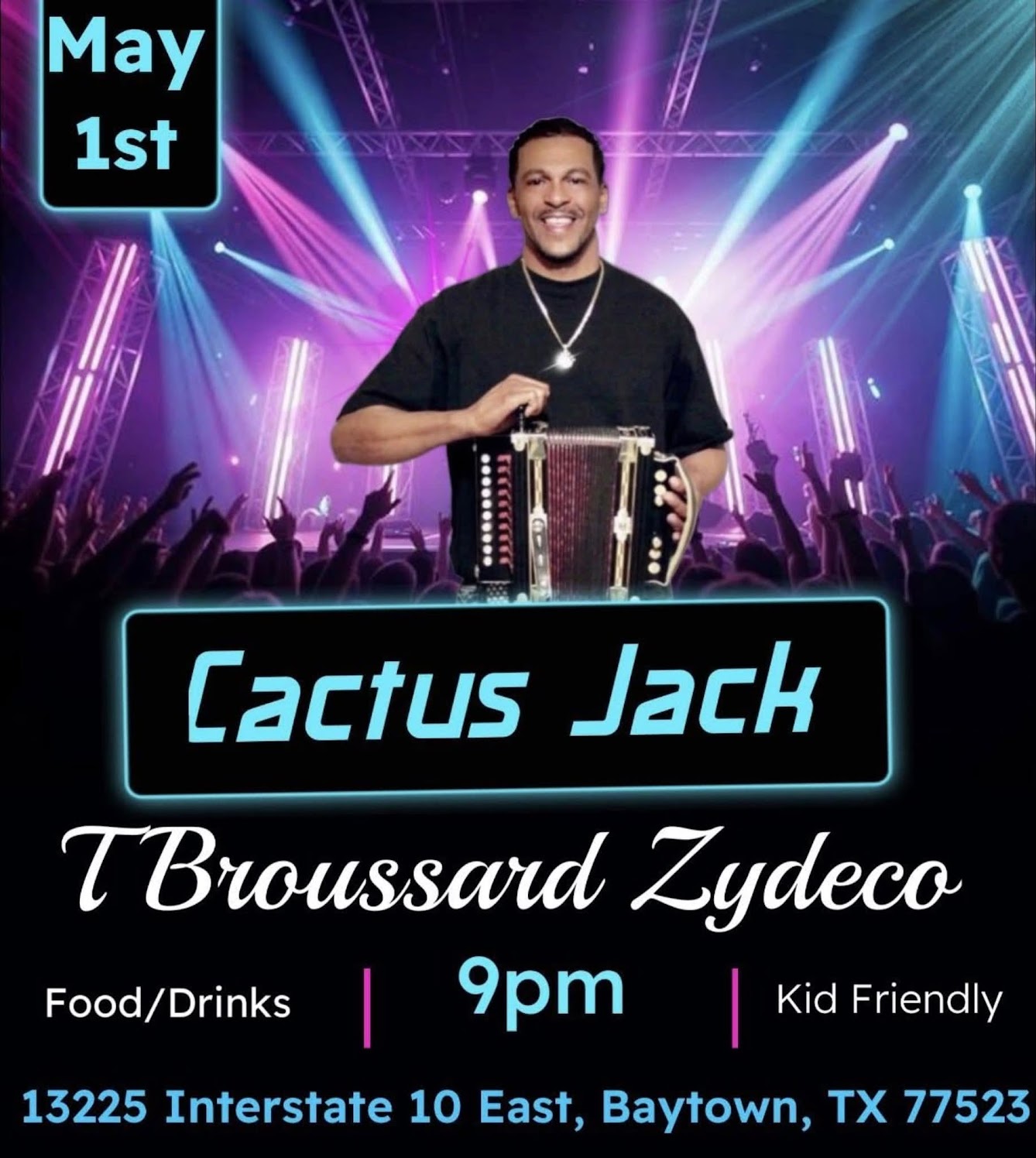 T Broussard & the Zydeco Steppers - LIVE @ Cactus Jack