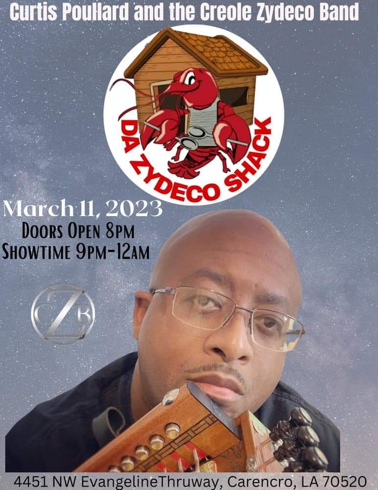 Curtis Poullard & the Creole Zydeco Band - LIVE @ Da Zydeco Shack