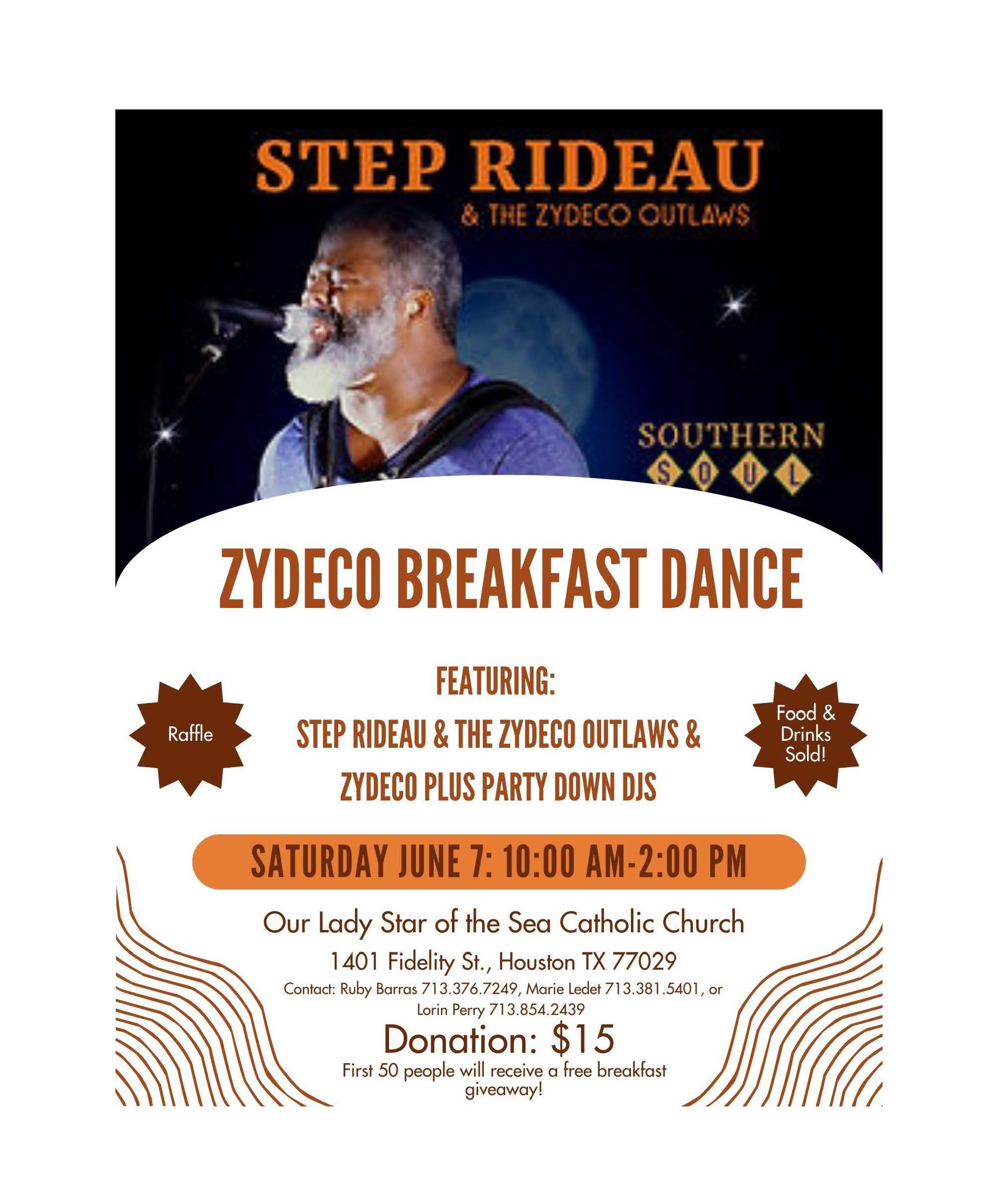 Our Lady of Star of the Sea Catholic Church Presents: Zydeco Breakfast Dance