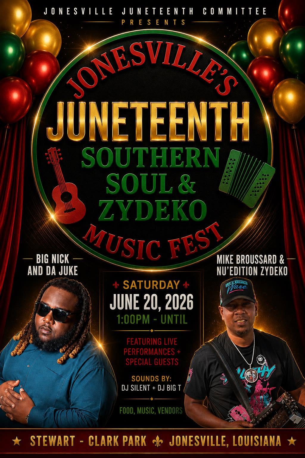 2026 Jonesville Juneteenth Southern Soul & Zydeko Music Fest