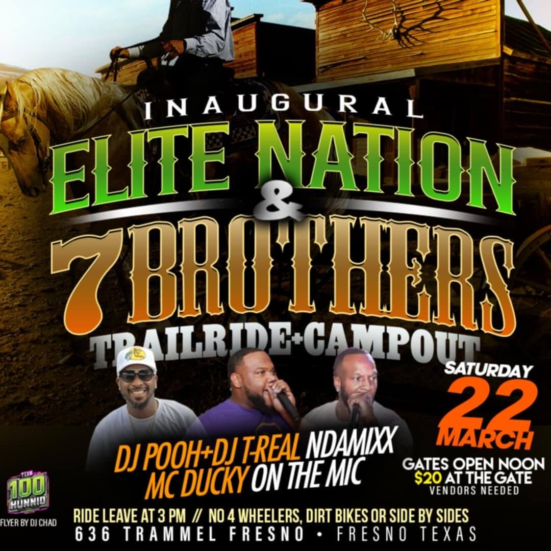 Inaugural Elite Nation & 7 Brothers Trailride & Campout