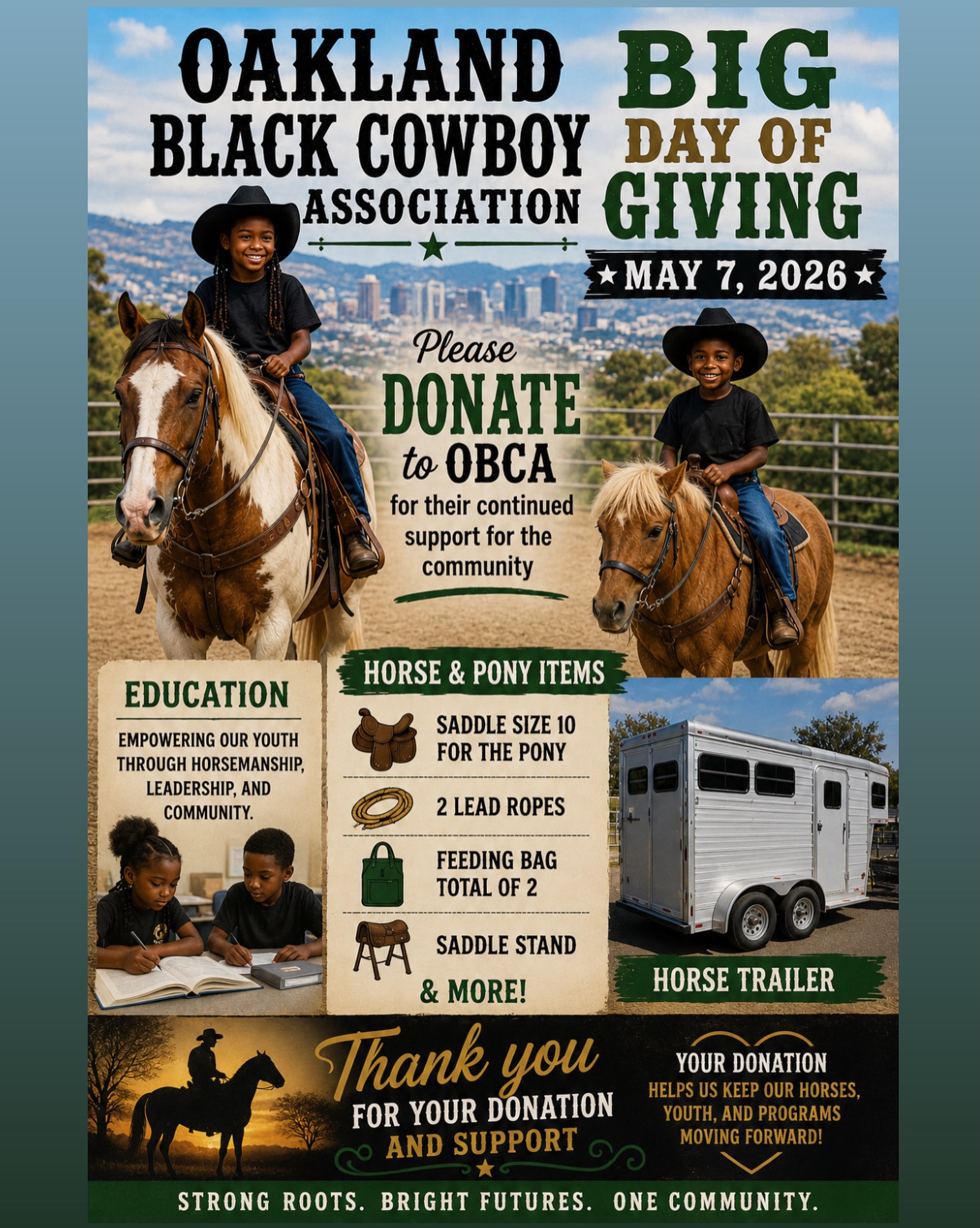 2026 Oakland Black Cowboy Association: Day of Giving