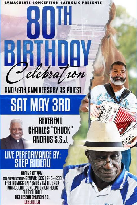 Immaculate Conception Catholic Church Presents: 80th Birthday Celebration