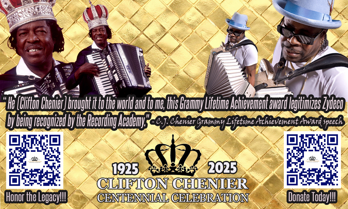 Clifton Chenier - CJ Chenier Centennial Banner