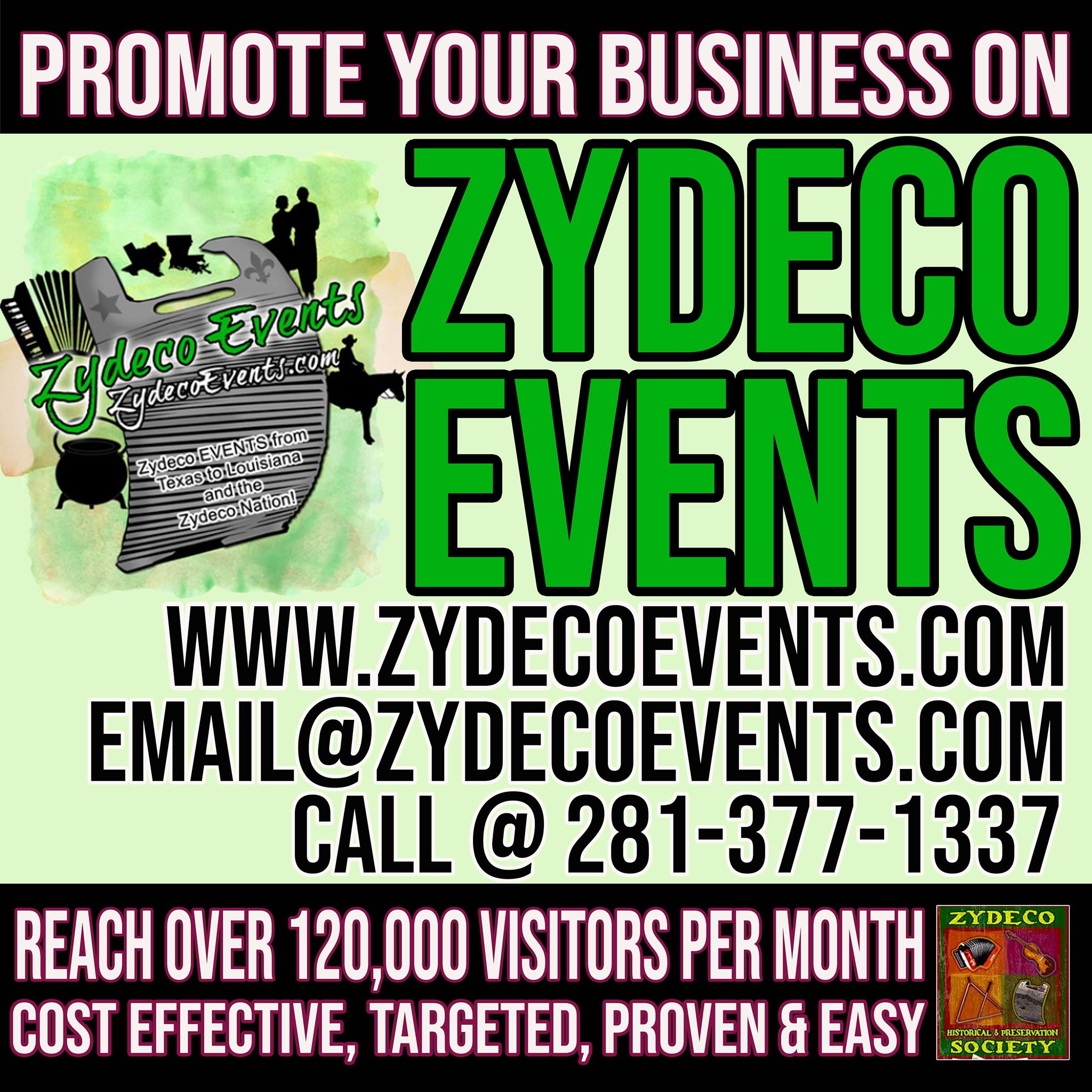 ZydecoEvents - PROMOTE YOUR BUSINESS